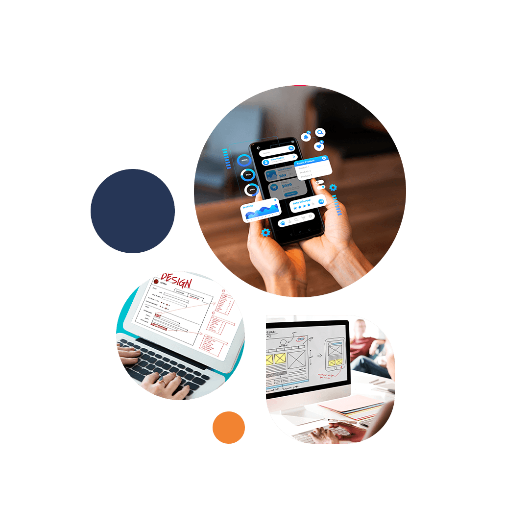 ByteBillion UI/UX designer working on a modern interface design